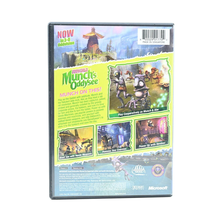 Oddworld: Munch's Oddysee - Original Xbox Game + Manual - PAL - MINT DISC!