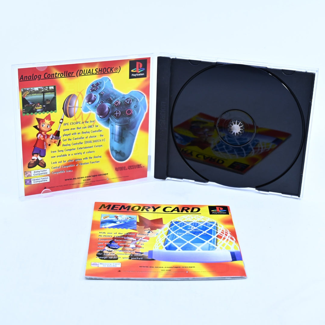 Ape Escape - Sony Playstation 1 / PS1 Game + Manual - PAL