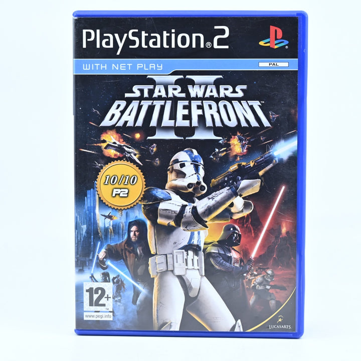 Star Wars Battlefront II 2 - Sony Playstation 2 / PS2 Game + Manual - PAL