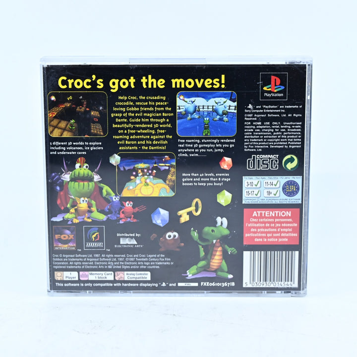 Croc: Legend of the Gobbos - Sony Playstation 1 / PS1 Game + Manual - PAL