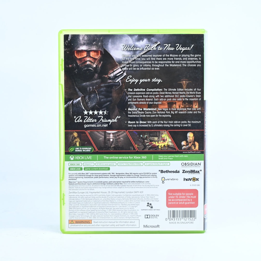 Fallout: New Vegas Ultimate Edition - Xbox 360 Game + Manual - PAL - MINT DISC!