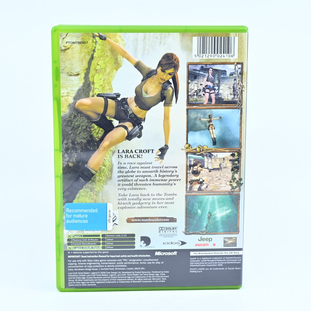 Lara Croft Tomb Raider Legend - Original Xbox Game + Manual - PAL - MINT DISC!