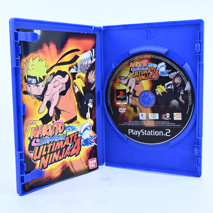 Naruto Ultimate Ninja 4 - Sony Playstation 2 / PS2 Game + Manual - PAL