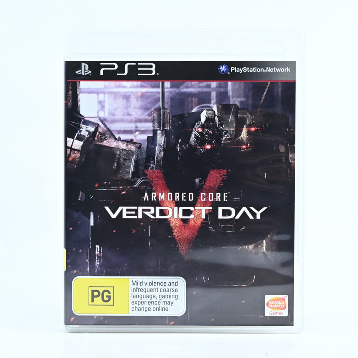 Armored Core: Verdict Day - Sony Playstation 3 / PS3 Game + Manual - FREE POST!