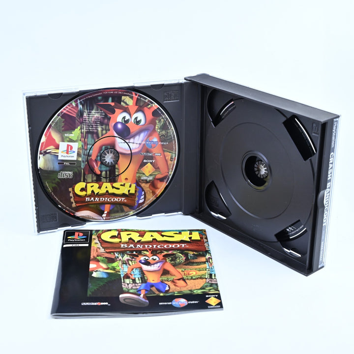 Crash Bandicoot - Includes Demo Disc- PS1 Game + Manual - PAL - MINT DISC!