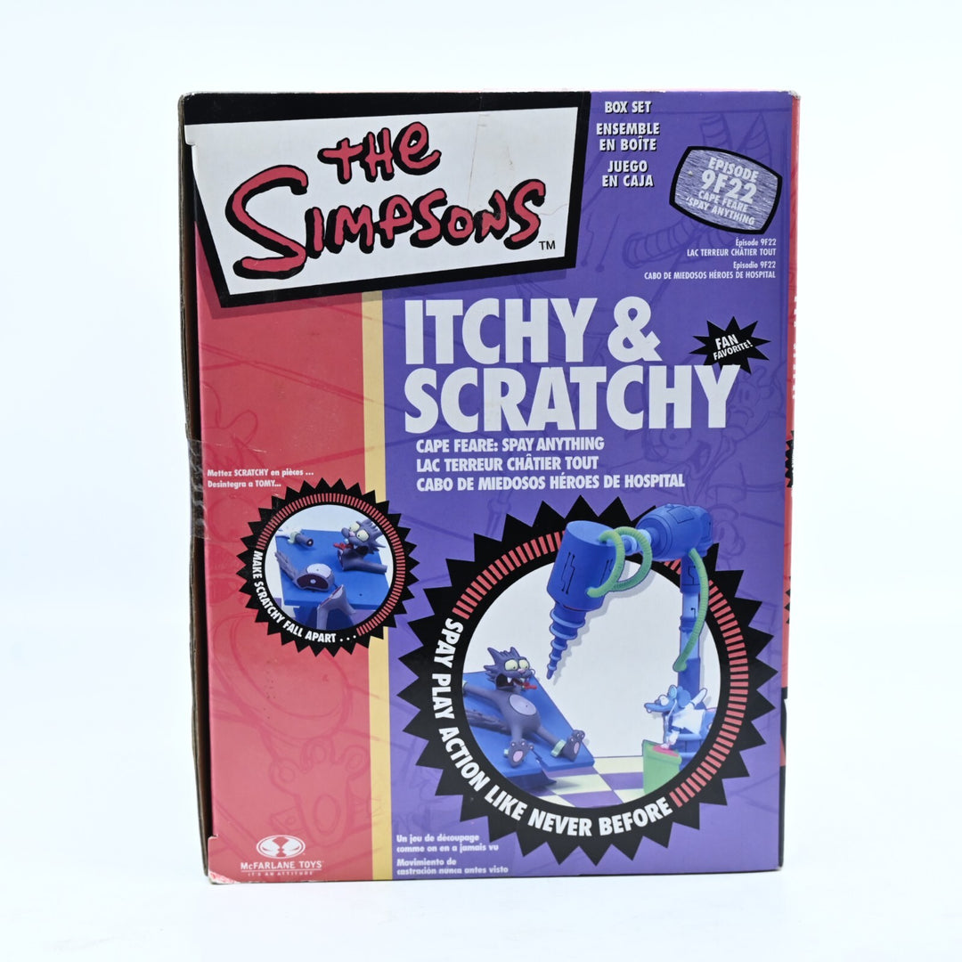 Itchy &amp; Scratchy Cape Feare: Spay Anything - The Simpsons - McFarlane Toys - Toy