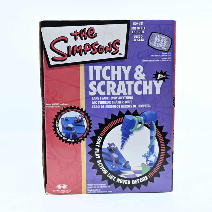 Itchy &amp; Scratchy Cape Feare: Spay Anything - The Simpsons - McFarlane Toys - Toy