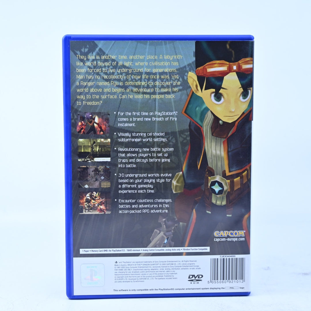 Breath of Fire: Dragon Quarter - Sony Playstation 2 / PS2 Game + Manual - PAL