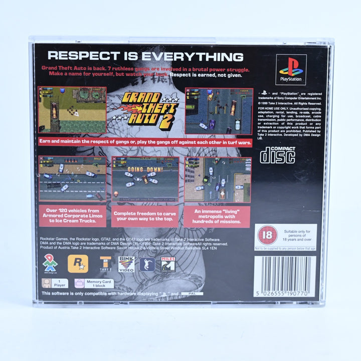 Grand Theft Auto 2 | GTA2 - Sony Playstation 1 / PS1 Game + Manual + Map - PAL