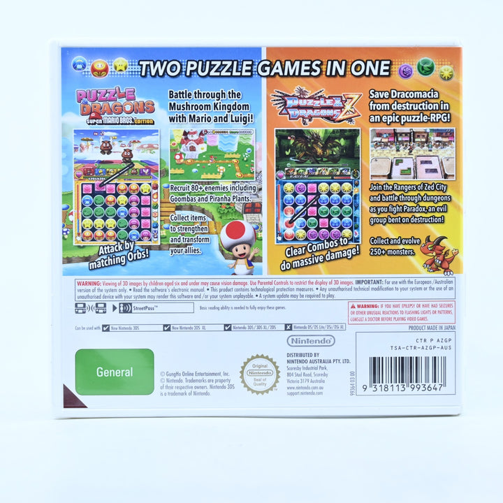Puzzle & Dragons Z + Super Mario Bros. Edition - Nintendo 3DS Game - PAL