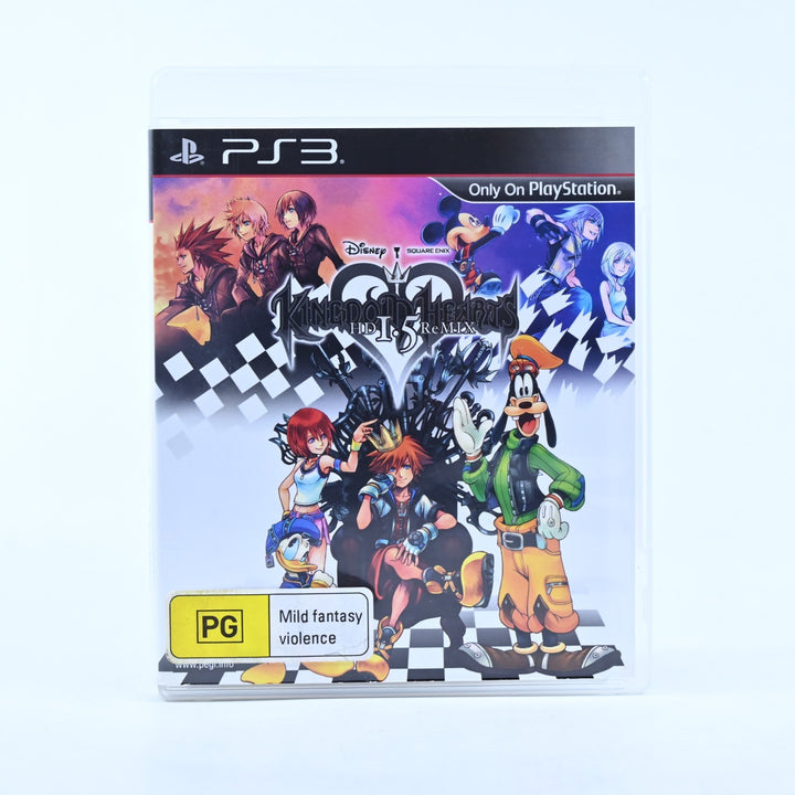 Kingdom Hearts HD 1.5 ReMix - Sony Playstation 3 / PS3 Game + Manual