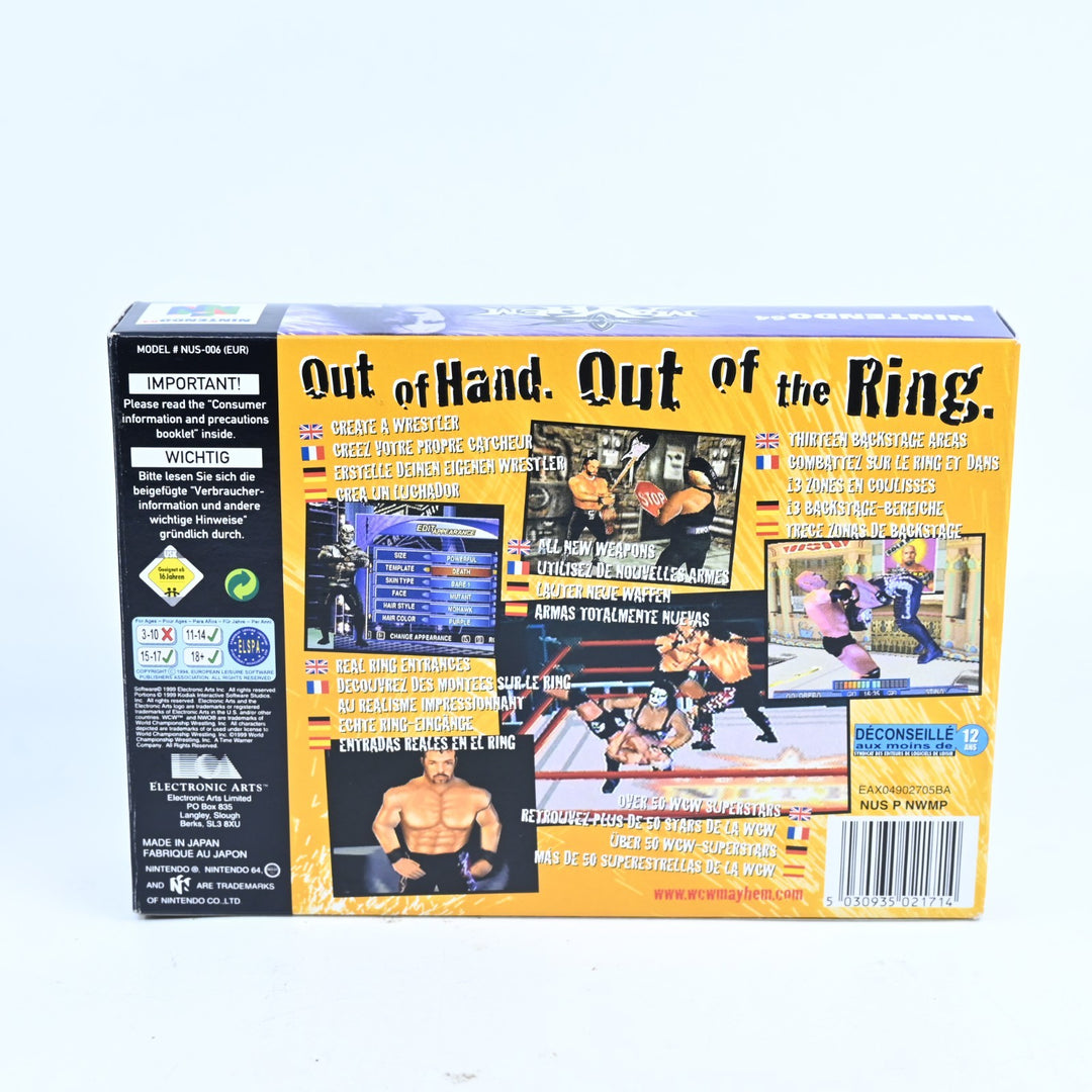 WCW Mayhem - N64 / Nintendo 64 Boxed Game - No Manual - PAL - FREE POST!