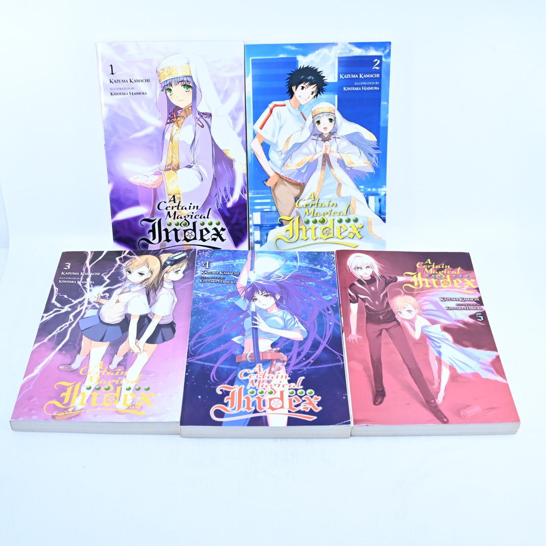 A Certain Magical Index - Volumes 1-5 - Kazuma Kamachi - Yen On - Light Novel