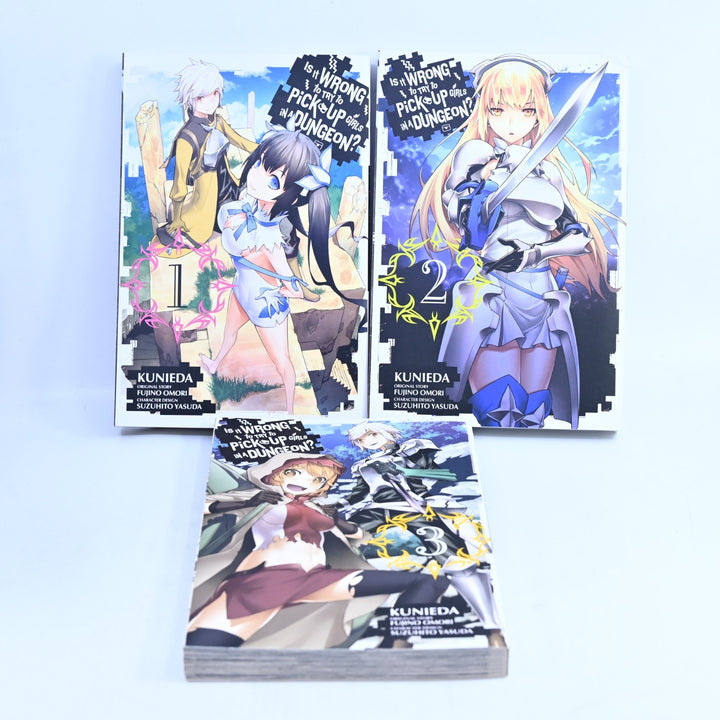 Is It Wrong To Try To Pick Up Girls In A Dungeon? Vol. 1-5 -Fujino Omori- Manga