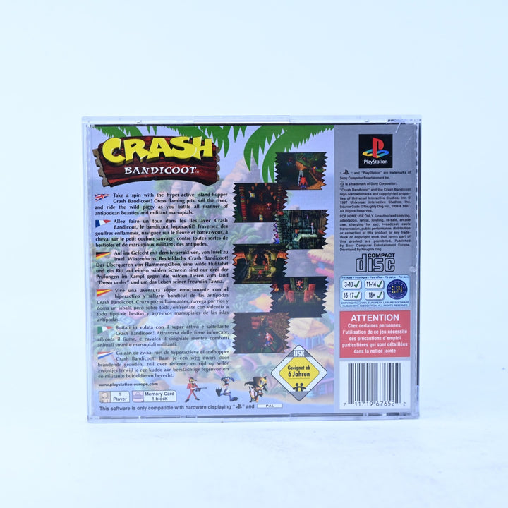 Crash Bandicoot - Sony Playstation 1 / PS1 Game + Manual - PAL - MINT DISC!