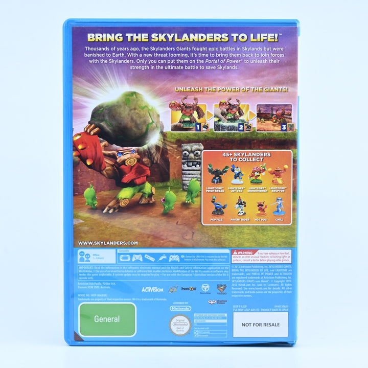 Skylanders: Giants - Nintendo Wii U Game - PAL - FREE POST!