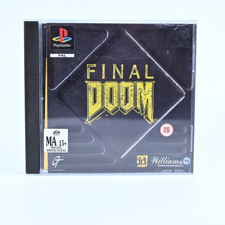 Final Doom - Sony Playstation 1 / PS1 Game + Manual - PAL - MINT DISC!