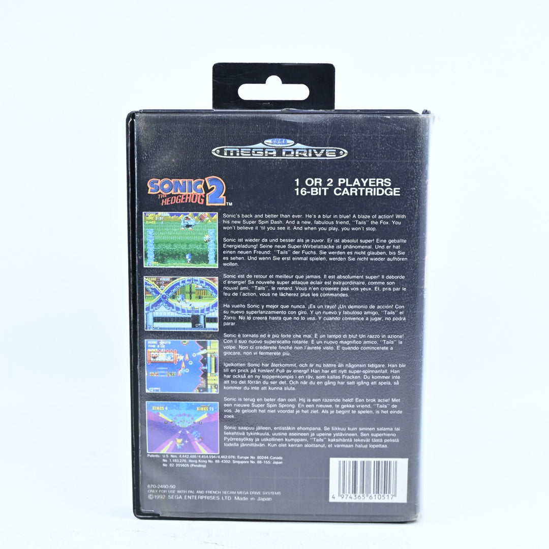 Sonic The Hedgehog 2 - No Manual - Sega Mega Drive Game - PAL - FREE POST!