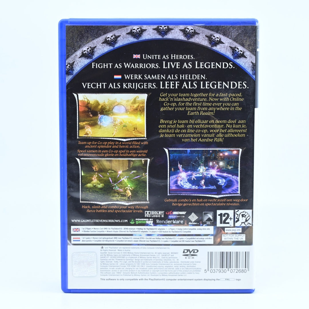 Gauntlet Seven Sorrows - Sony Playstation 2 / PS2 Game + Manual - PAL