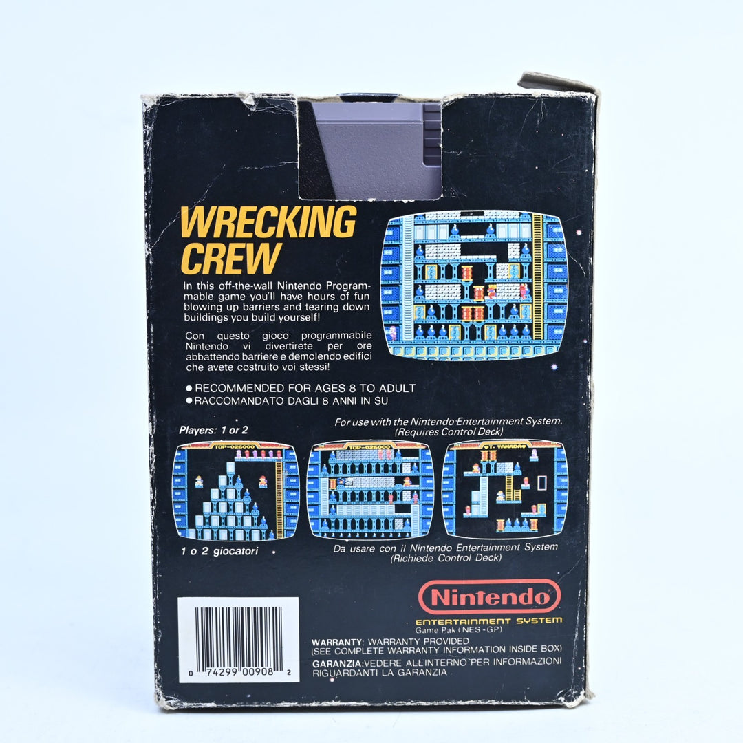 Wrecking Crew - 5 Screw - NES Boxed Game - No Manual - PAL - FREE POST!
