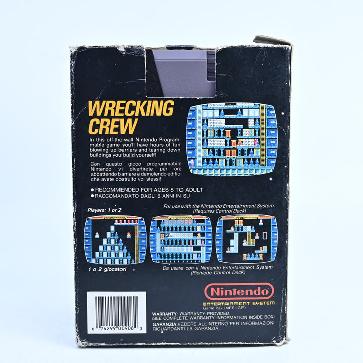 Wrecking Crew - 5 Screw - NES Boxed Game - No Manual - PAL - FREE POST!