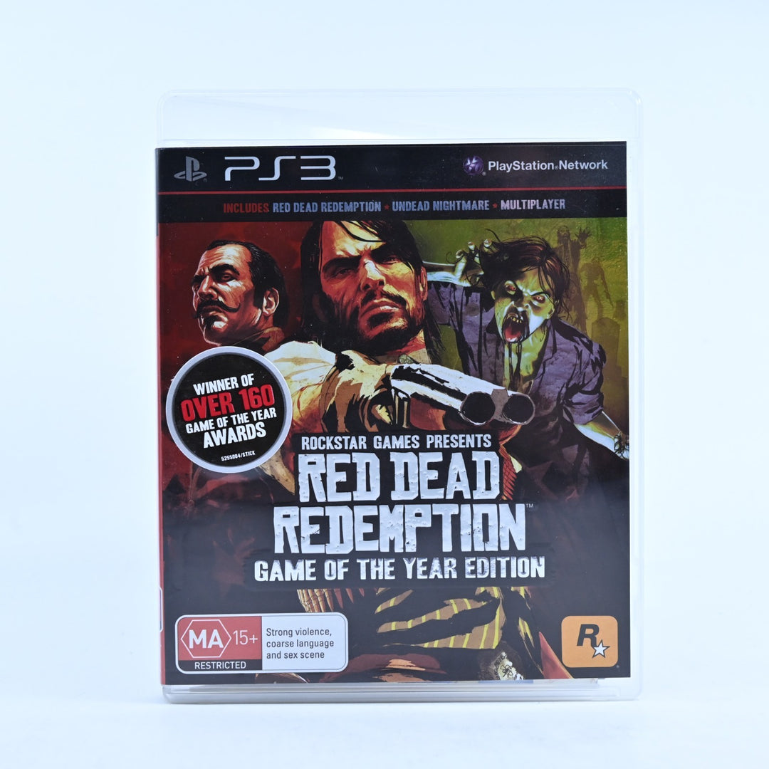 Red Dead Redemption Game of the Year Edition - PS3 Game + Manual + Map