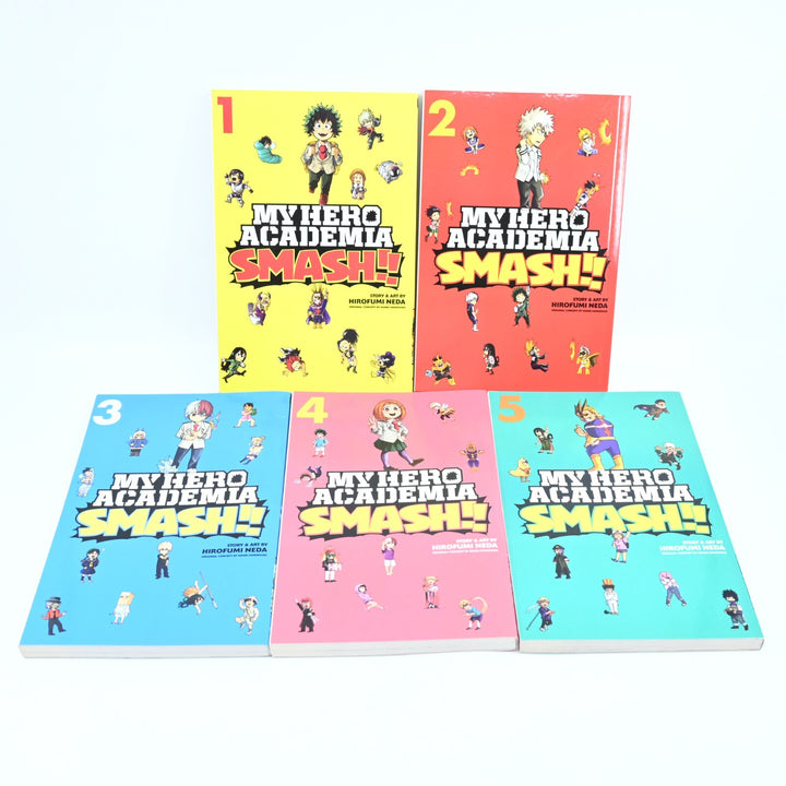 COMPLETE SET! - My Hero Academia SMASH! Vol. 1-5 - Viz Media - Manga
