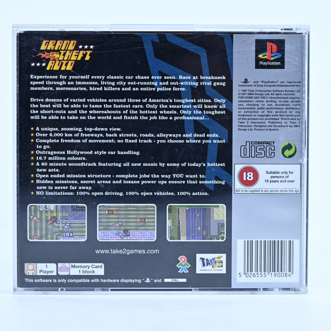 Grand Theft Auto - Sony Playstation 1 / PS1 Game + Manual + 2 Maps - PAL