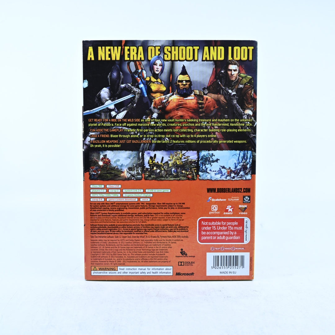 Borderlands 2 with Slipcover - Xbox 360 Game + Manual - PAL - MINT DISC!