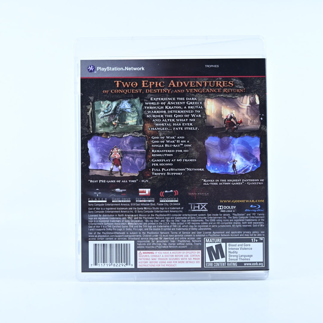 God of War Collection - Sony Playstation 3 / PS3 Game + Manual - MINT DISC!