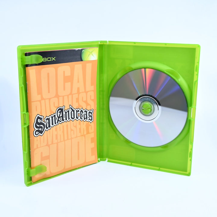 Grand Theft Auto: San Andreas - Original Xbox Game + Manual - No Map - PAL