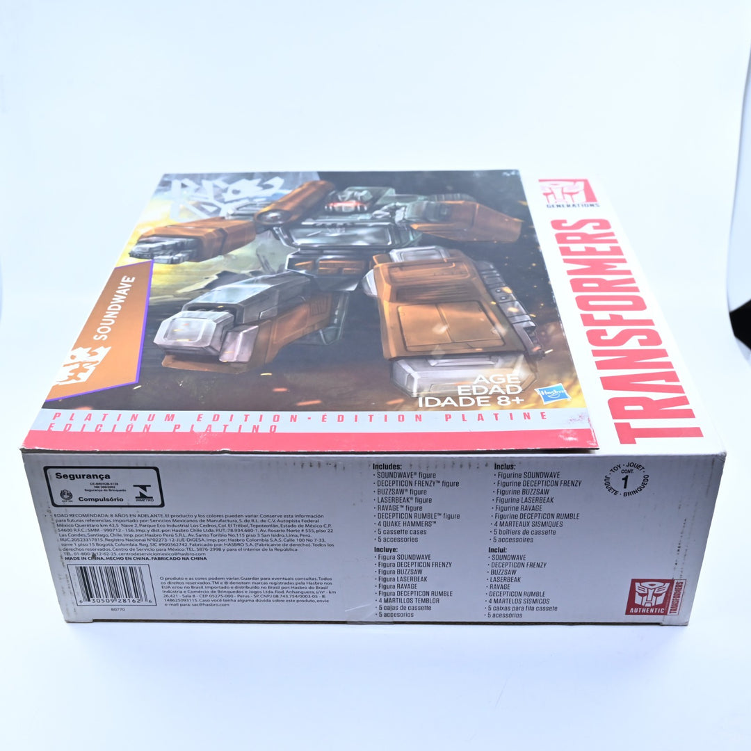 Soundwave + Cassettes - Year of the Goat Platinum Edition - Transformers Toy