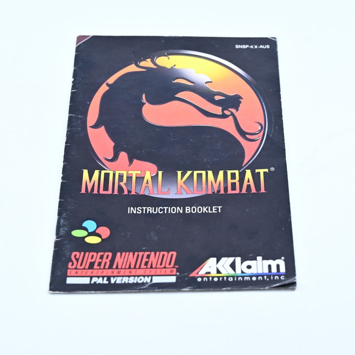 Mortal Kombat - Super Nintendo / SNES Boxed Game - PAL - FREE POST!