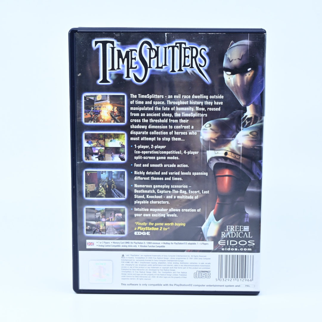 Time Splitters - Sony Playstation 2 / PS2 Game - No Manual - PAL - MINT DISC!