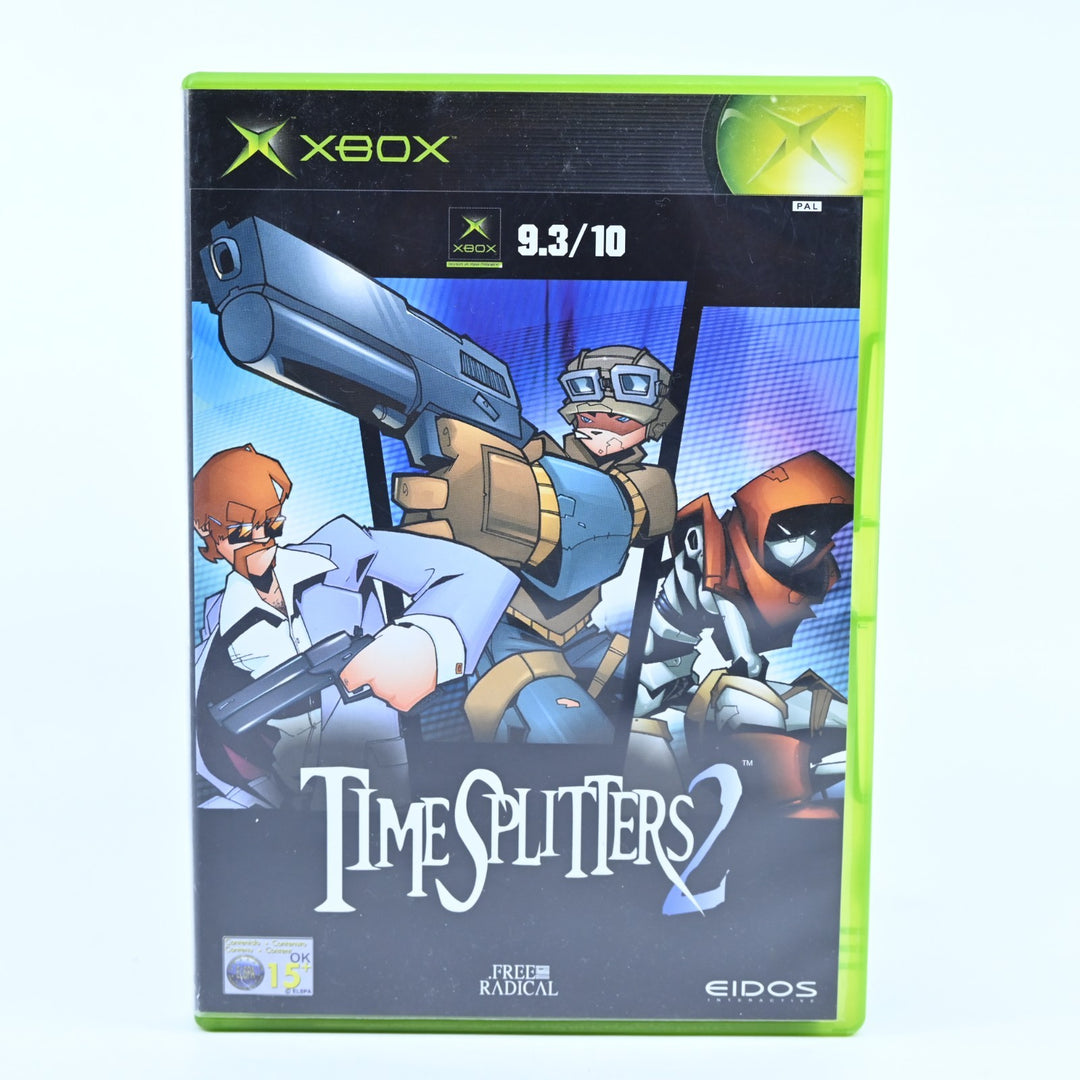 Timesplitters 2 - Original Xbox Game + Manual - PAL - MINT DISC!