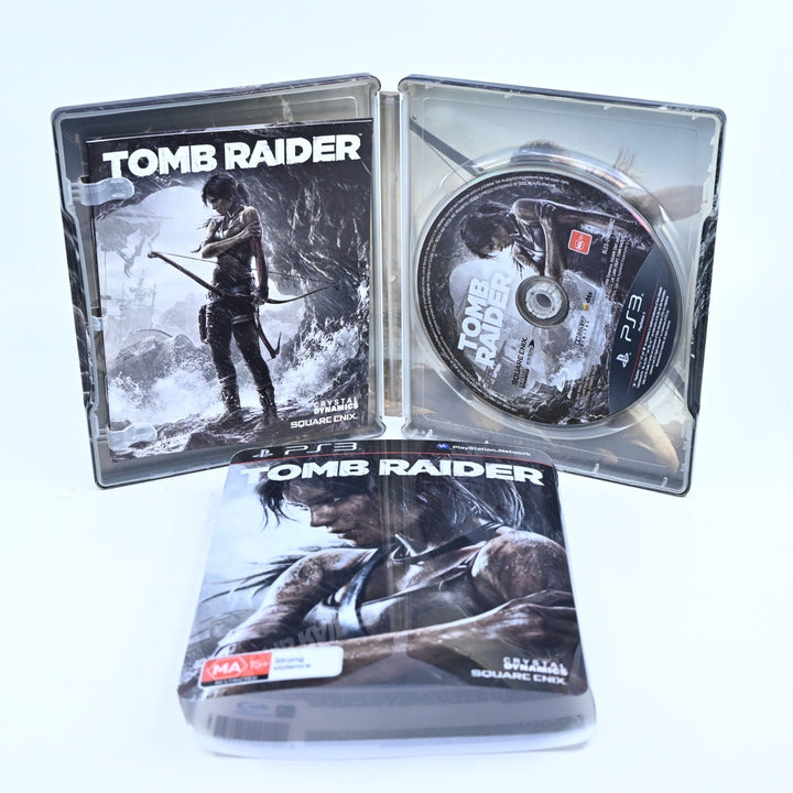 Tomb Raider - Steelbook - Sony Playstation 3 / PS3 Game + Manual - FREE POST!