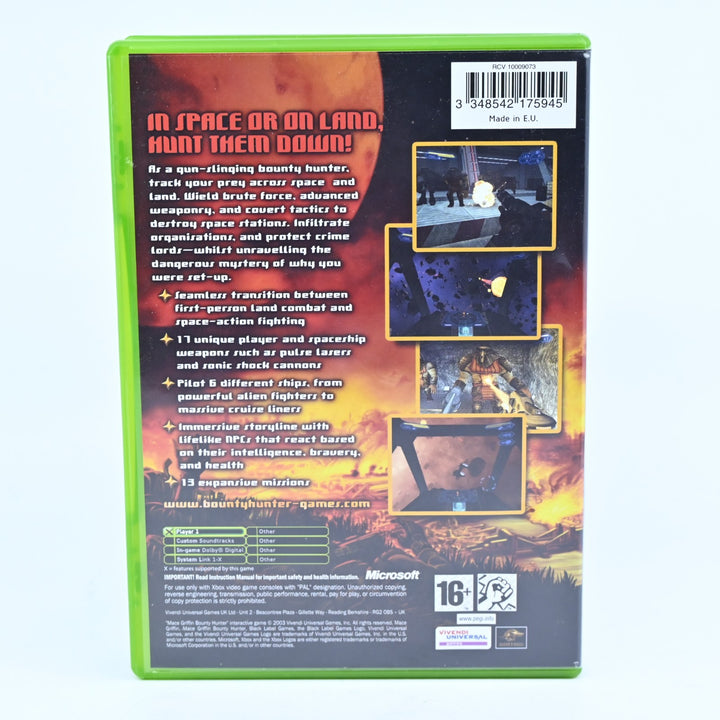 Mace Griffin Bounty Hunter - Original Xbox Game + Manual - PAL - MINT DISC!