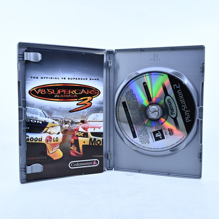 V8 Supercars Australia 3 - Sony Playstation 2 / PS2 Game + Manual - PAL