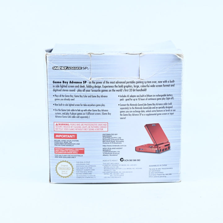 Flame Gameboy SP Console Box - NO INSERT OR CONSOLE  - GBA Accessory - AGS-001