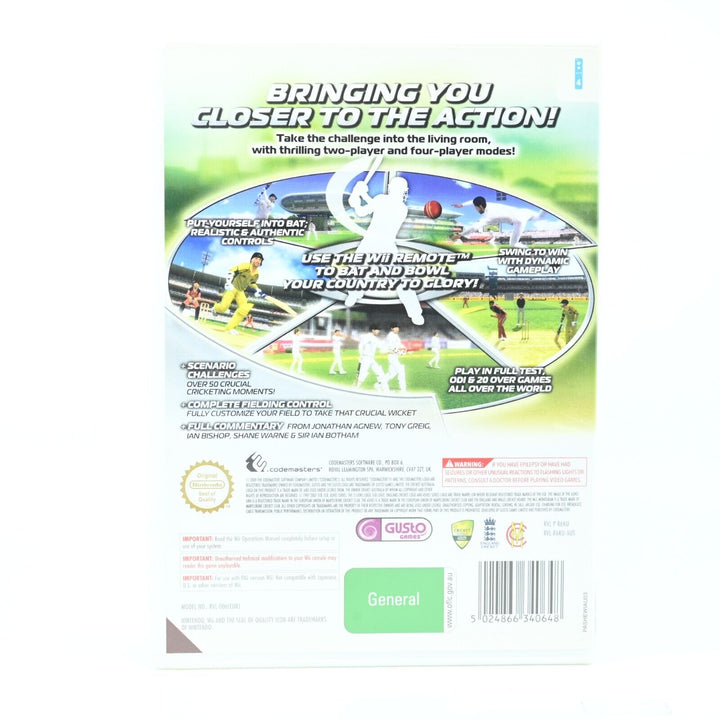 Cricket - Nintendo Wii Game - PAL - FREE POST!