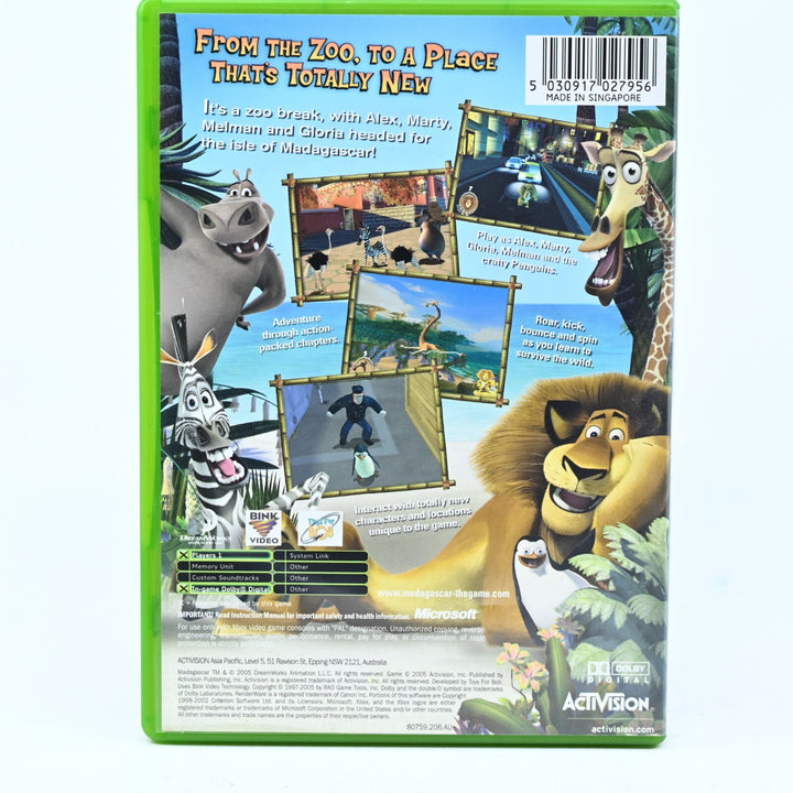 Madagascar - Original Xbox Game + Manual - PAL - MINT DISC!