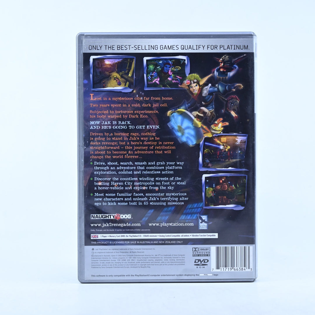 Jak II: Renegade - Sony Playstation 2 / PS2 Game + Manual - PAL