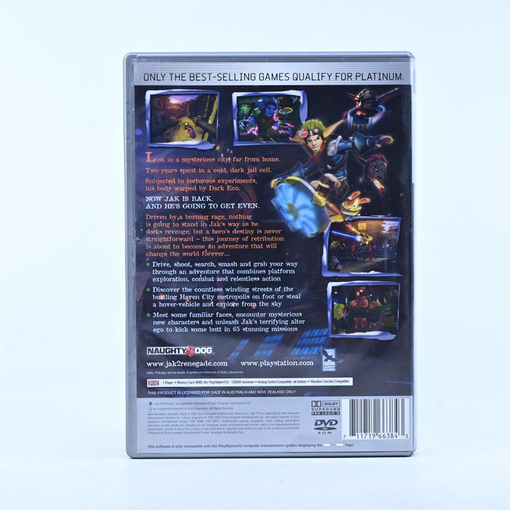 Jak II: Renegade - Sony Playstation 2 / PS2 Game + Manual - PAL