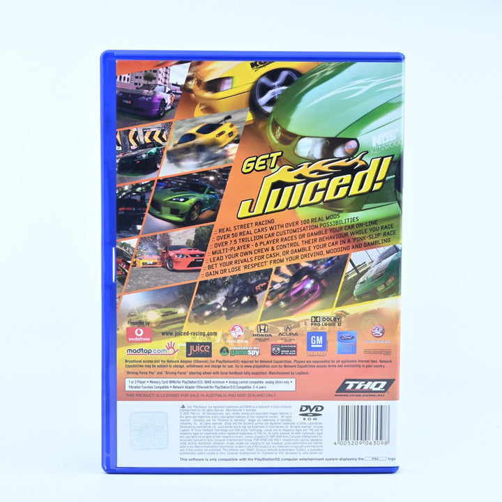 Juiced - Sony Playstation 2 / PS2 Game + Manual - PAL - MINT DISC!