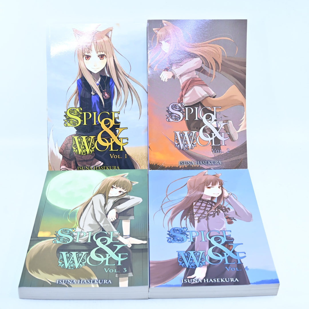 Spice & Wolf - Volumes 1-4 - Isuna Hasekura - Yen On - Light Novel / Manga