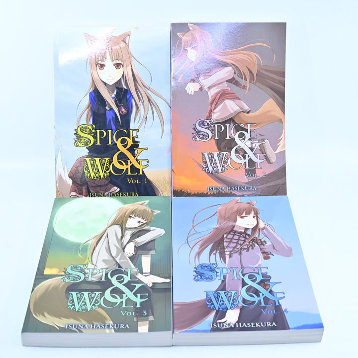 Spice & Wolf - Volumes 1-4 - Isuna Hasekura - Yen On - Light Novel / Manga