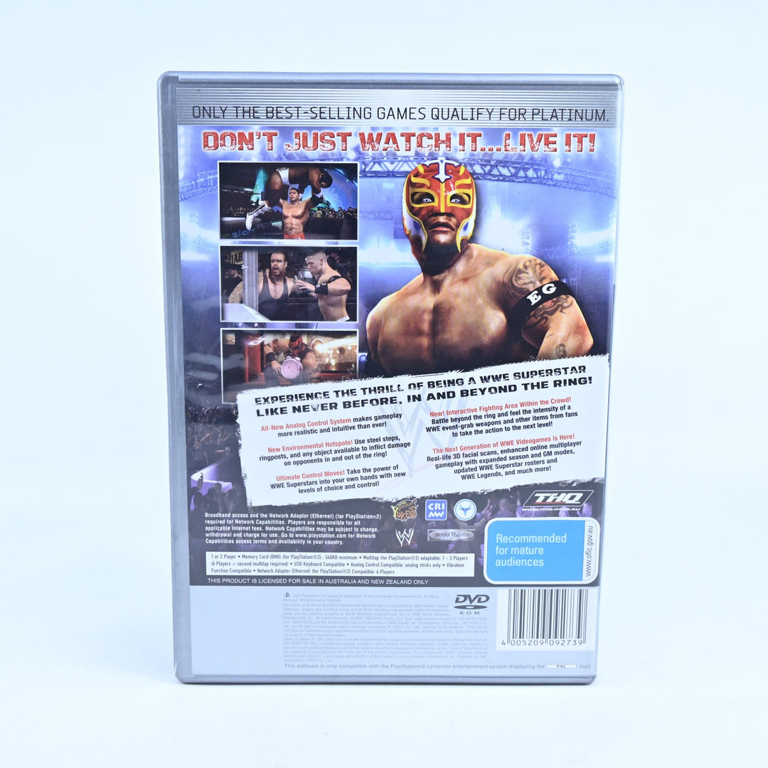 WWE SmackDown! vs Raw 2007 - Sony Playstation 2 / PS2 Game + Manual - PAL