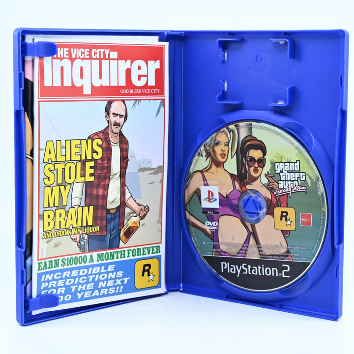 Grand Theft Auto: Vice City Stories - Sony Playstation 2 / PS2 Game + Map
