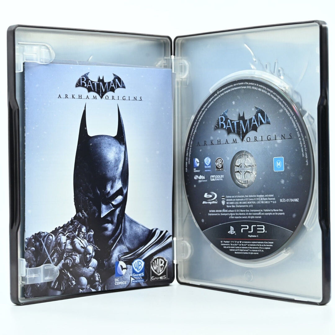 Batman: Arkham Origins Steelbook - Sony Playstation 3 / PS3 Game - MINT DISC!