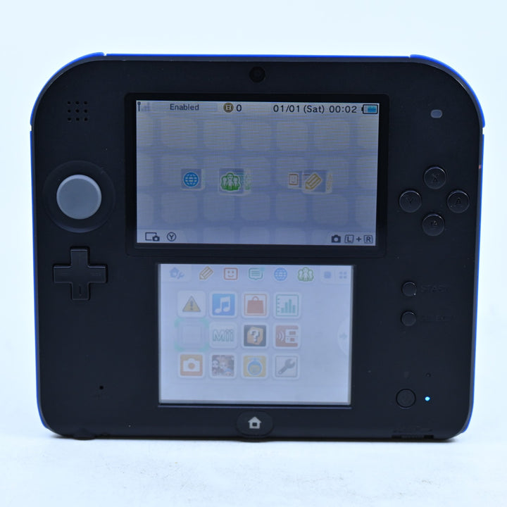 Blue / Black - Nintendo 2DS Console - FTR-001 - PAL - FREE POST!
